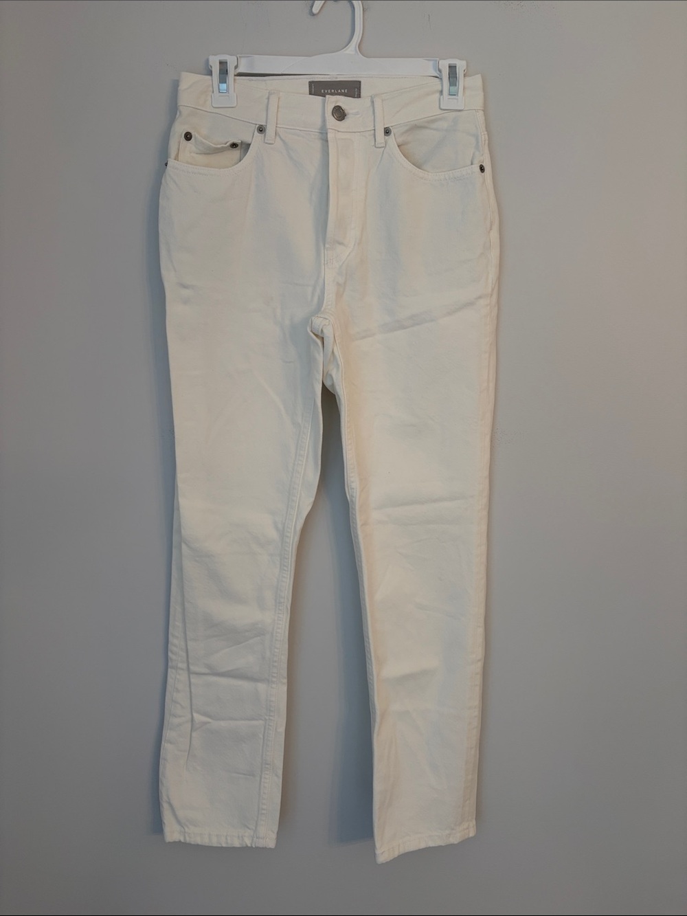 Everlane White High-Rise 90's Cheeky Jeans Size 25 NWOT